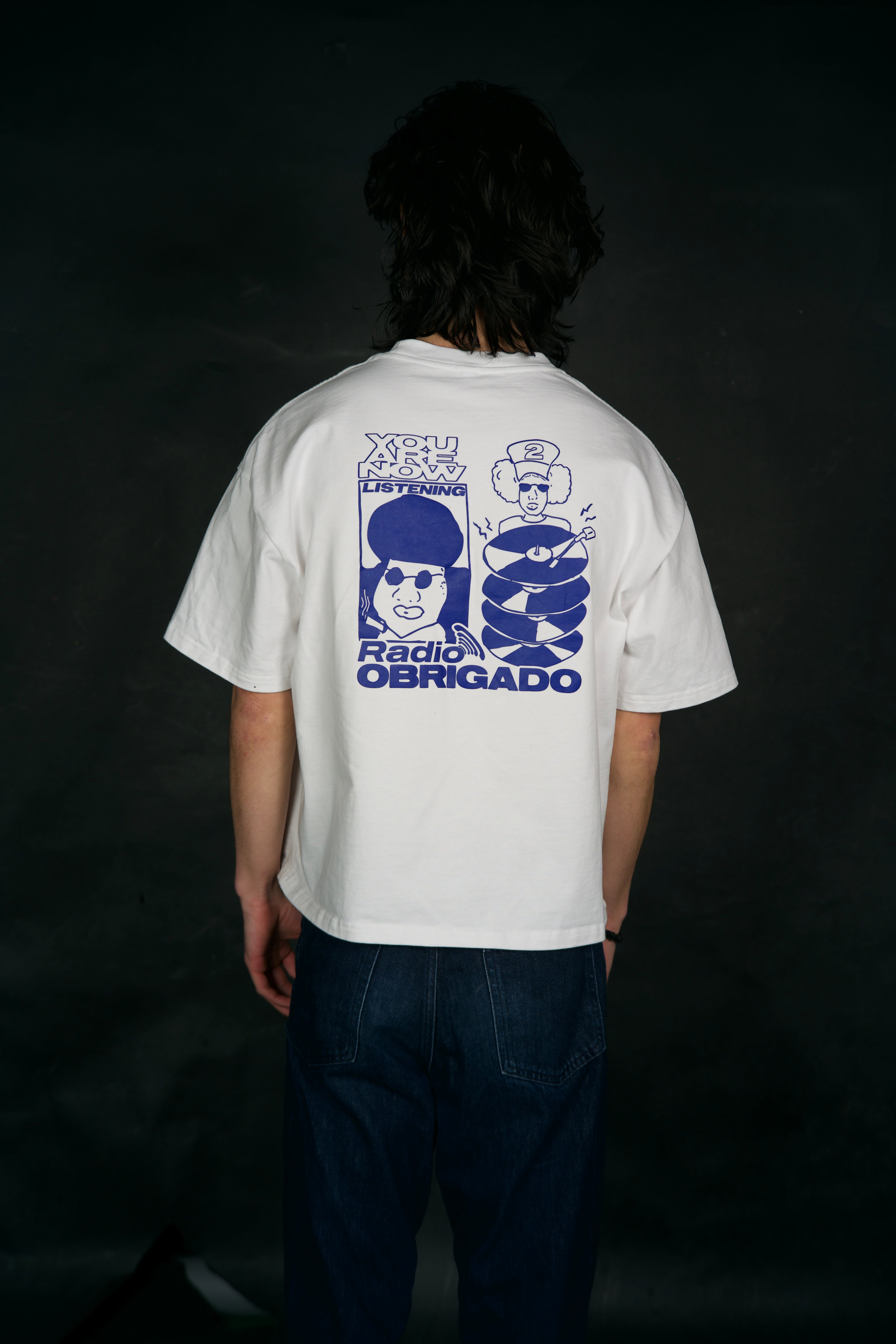 Radio OBRIGADO T-shirt boxy oversized fit